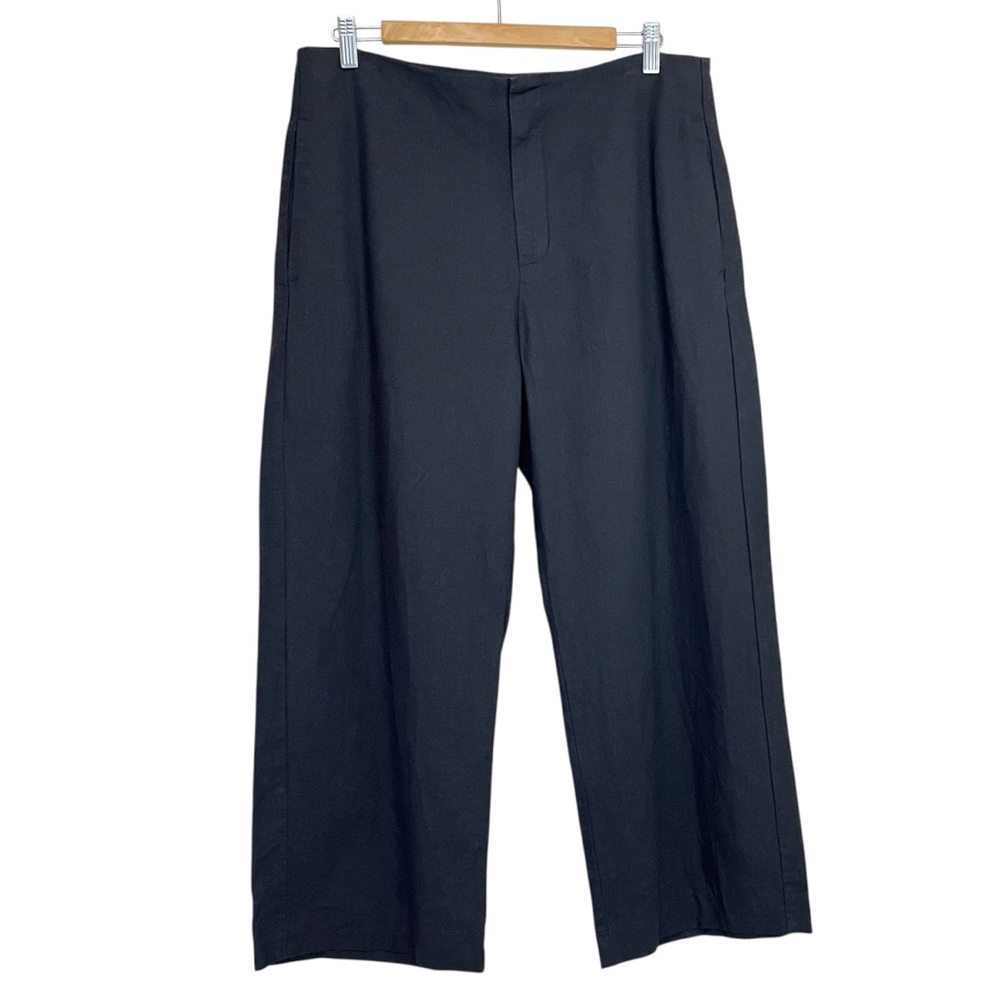GAP Linen Blend Relaxed Straight Leg Pant - Size 12